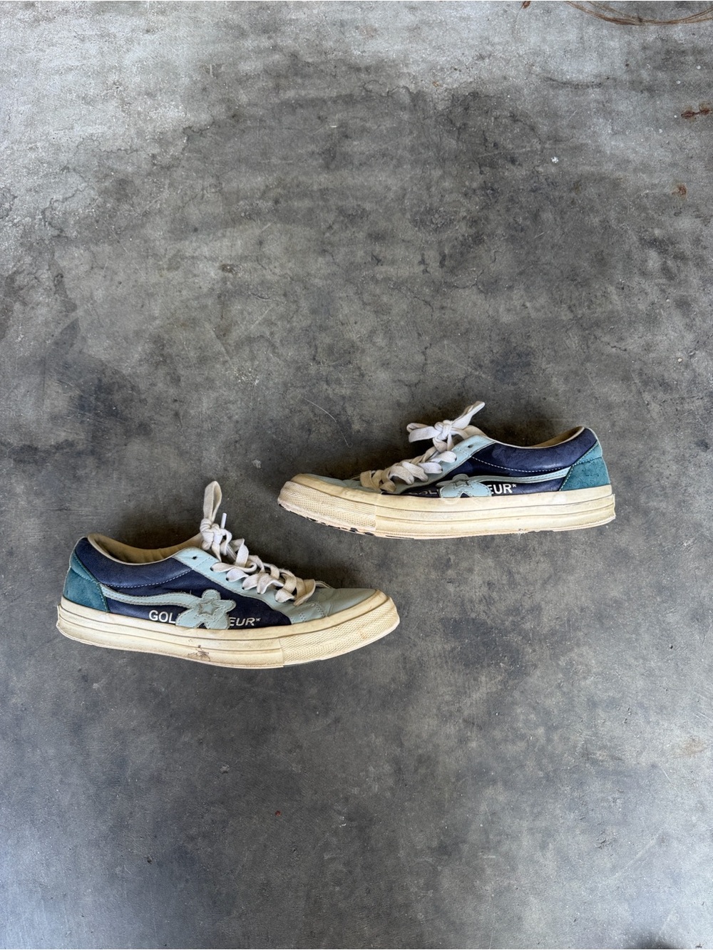Converse Golf Le Fleur x One Star Ox Industrial Pack Blue Size 10.5